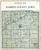 Warren County Outline Map, Warren County 1902 Hovey and Frame Publishers